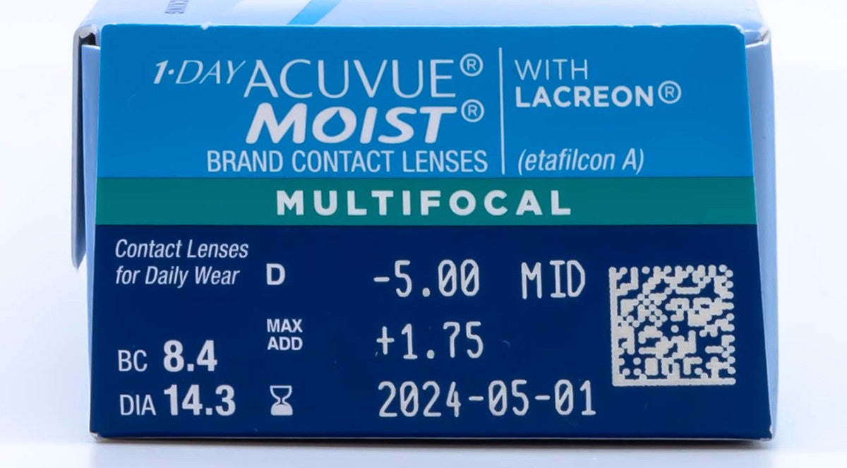 1-Day Acuvue Moist Multifocal 30 Pack Johnson & Johnson