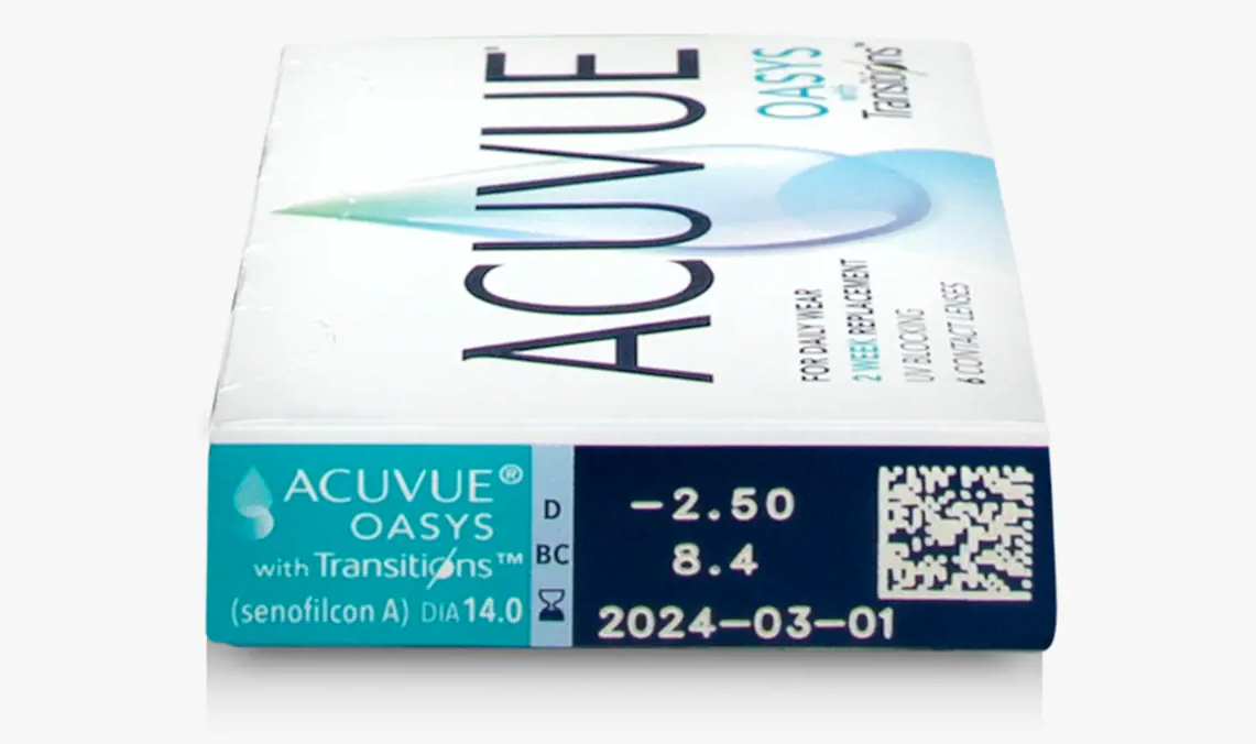 Acuvue Oasys with Transitions 6 Pack Johnson & Johnson